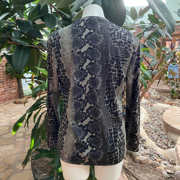 Abstract Print Button Down - Picture 3 of 4